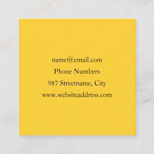 Brunch Fraktal Art Funny Food, Tomaten, Eier Quadratische Visitenkarte (Rückseite)