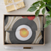 Brunch Fraktal Art Funny Food, Tomaten, Eier Seidenpapier (Geschenk)