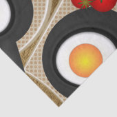 Brunch Fraktal Art Funny Food, Tomaten, Eier Seidenpapier (Detail)