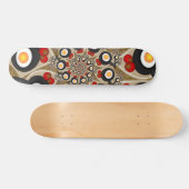 Brunch Fraktal Art Funny Food, Tomaten, Eier Skateboard (Horizontal)