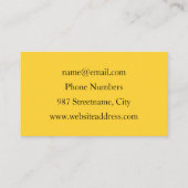 Brunch Fraktal Art Funny Food, Tomaten, Eier Visitenkarte (Rückseite)