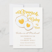 Brunch für Baby Shower Einladungen (Vorderseite)