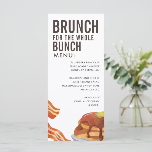 BRUNCH FÜR DAS BUNCH | Frühstücksmenü (Stehend Vorderseite)