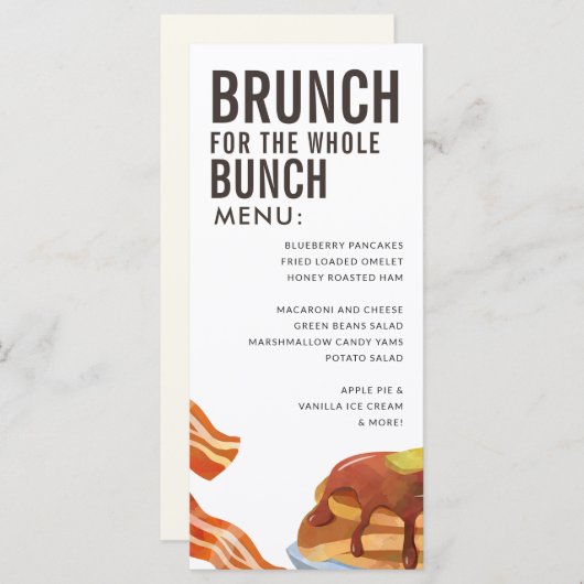 BRUNCH FÜR DAS BUNCH | Frühstücksmenü (Vorne/Hinten)