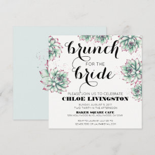 Brunch für die Bride Succulent Dusche Einladung