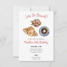 Brunch Geburtstagsparty Einladung