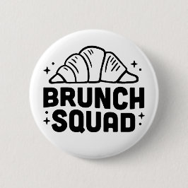 Brunch Girls Croissant Liebhaber Button