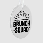 Brunch Girls Croissant Liebhaber Ornament (Vorderseite)