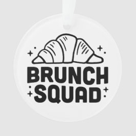 Brunch Girls Croissant Liebhaber Ornament