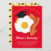 Brunch Graduation Party Einladung (Vorne/Hinten)