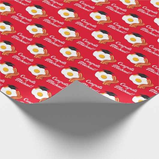 Brunch Graduation Party Geschenkpapier (Ecke)