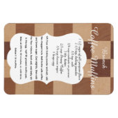 Brunch-Kaffee-Muffin-Rezept-Magnet Magnet (Horizontal)