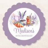 Brunch-Lavendel für Wasserfarbe Untersetzer (Vorderseite)