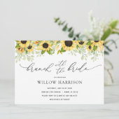 Brunch mit Brautblütendusche Einladung (Stehend Vorderseite)