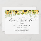 Brunch mit Brautblütendusche Einladung (Vorne/Hinten)