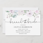 Brunch mit Brautdusche Einladung (Vorderseite)