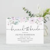 Brunch mit Brautdusche Einladung (Stehend Vorderseite)