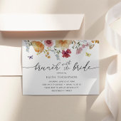 Brunch mit Brautdusche Wildblume Einladung