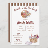 Brunch mit Bride-Brautparty Einladung (Vorne/Hinten)