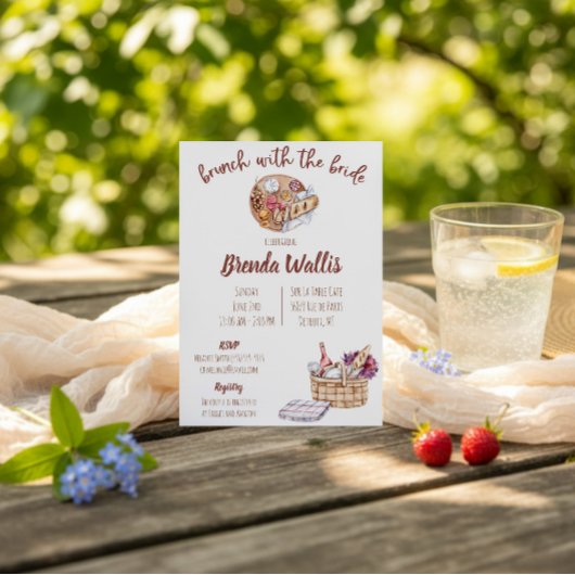 Brunch mit Bride-Brautparty Einladung