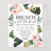 Brunch mit Bride Bridal Dusche Einladung (Vorderseite)
