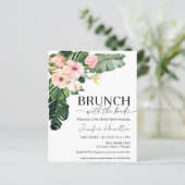 Brunch mit Bride Bridal Dusche Einladung (Stehend Vorderseite)