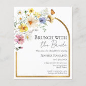 Brunch mit Bride Bridal Dusche Einladung (Vorderseite)