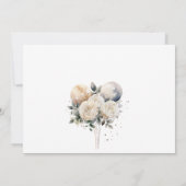 Brunch mit Bride Champagne Gold Einladung (Rückseite)