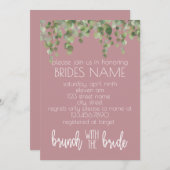 Brunch mit Bride Einladung (Vorne/Hinten)
