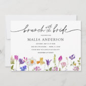 Brunch mit Bride Spring Brautparty Einladung (Vorderseite)