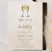 Brunch mit Champagner und Bubbly Brautparty Einladung