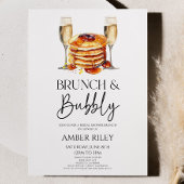 Brunch mit Champagner und Bubbly Brautparty Einladung