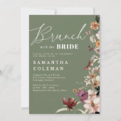 Brunch mit dem Bride-eleganten Script-Brautparty Einladung (Vorderseite)