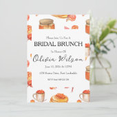Brunch mit den Brautbrunch-Einladungen Einladung (Stehend Vorderseite)