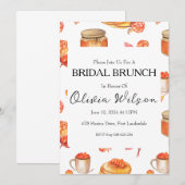 Brunch mit den Brautbrunch-Einladungen Einladung (Vorne/Hinten)