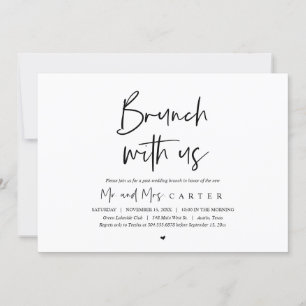 Brunch mit den Frischvermählten, nach der Hochzeit Einladung