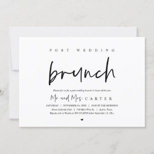 Brunch mit den Frischvermählten, nach der Hochzeit Einladung