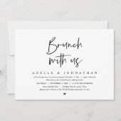 Brunch mit den Neugeborenen, Hochzeitsfeier-Party Einladung (Vorderseite)