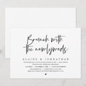 Brunch mit den Neugeborenen, Hochzeitsfeier-Party Einladung (Vorne/Hinten)