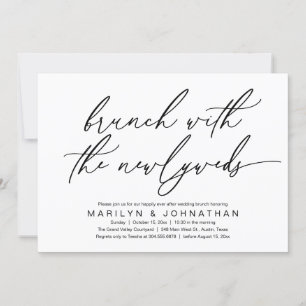 Brunch mit den Neugeborenen, Post Wedding Celebrat Einladung