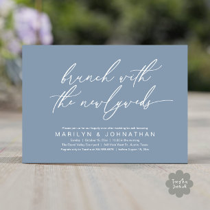 Brunch mit den Neugeborenen, Post Wedding Celebrat Einladung