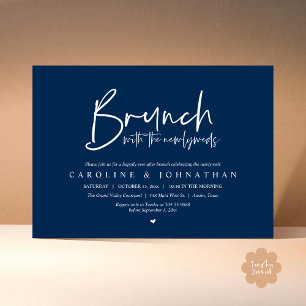 Brunch mit den Neuigkeiten nach Hochzeit Einladung