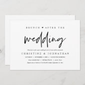 Brunch mit den Neuvermählten, Einladung nach der H (Vorne/Hinten)