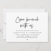 Brunch mit den Neuvermählten, Einladung nach der H (Vorderseite)