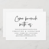 Brunch mit den Neuvermählten, Einladung nach der H (Vorne/Hinten)