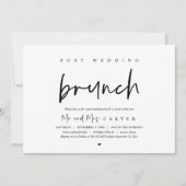 Brunch mit den Neuvermählten, Einladung nach der H (Vorderseite)