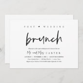 Brunch mit den Neuvermählten, Einladung nach der H (Vorne/Hinten)