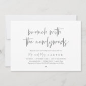 Brunch mit den Neuvermählten, Post Hochzeit, Dunke Einladung (Vorderseite)