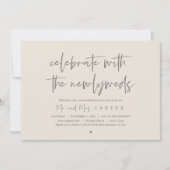 Brunch mit den Neuvermählten, Post Hochzeitsfeier Einladung (Vorderseite)