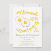 Brunch mit den Neuvermählten Post Wedding Einladung (Vorderseite)